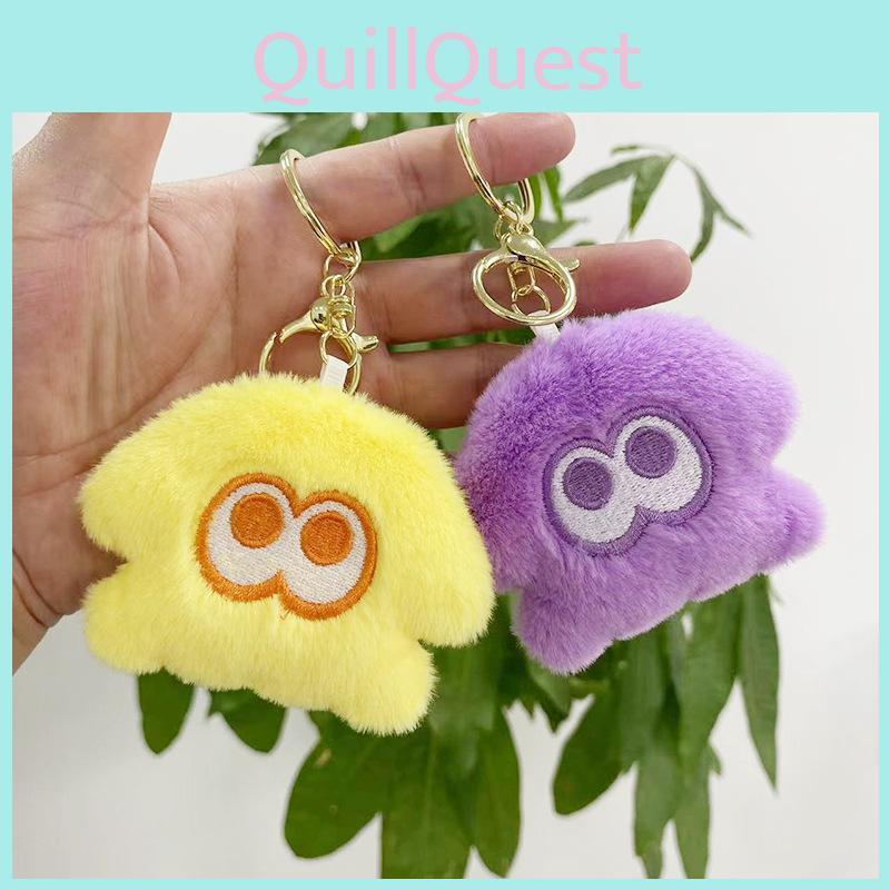 Charming Squid Plush Keychain Soft Toy Colorful Bag Pendant Ideal For Collectors