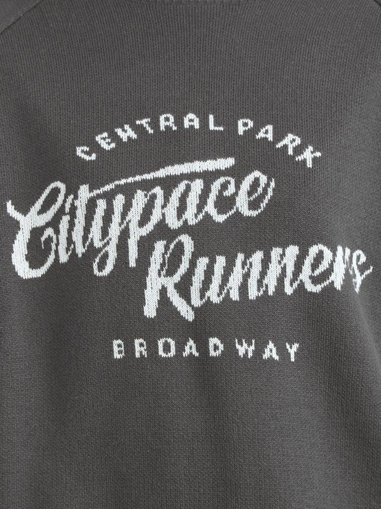 Cohen Message Logo Jacquard Knit 76306420188 1970 L DK.GRAY(19)