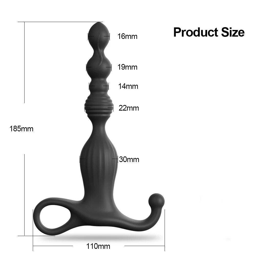 Silicone Anal Beads Vibrator for Women Men Dildo for Anal Butt Ball Plugs Remote Control Prostate Massager Sex toys for Adults