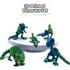Set de 5 dinosaurios impresos en 3D con articulaciones móviles, incluyendo Ankilosaurio, Sauron y Espinosaurio, pieza de exhibición para el hogar y la decoración
