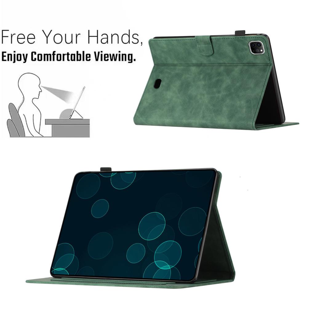 Applicable to iPad Pro 11 tablet leather case, Samsung Tab S9 skin matte embossed card holder anti-drop case