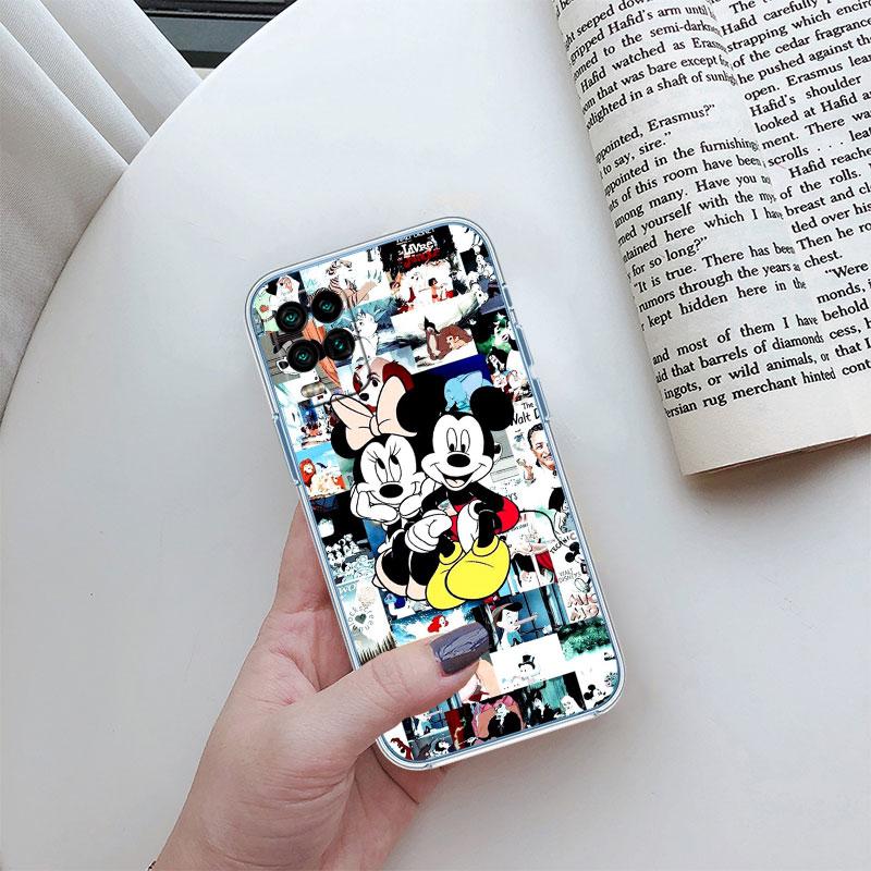 Mickey Minnie Mouse Transparent Phone Case for Motorola Moto G10 G20 G30 G31 G32 G34 G35 G41 G42 G50 G51 G52 G55 G60 G60S