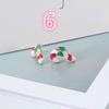 8 Styles of Stylish Women's Alloy Christmas Tree Earrings Christmas Gift Earrings.