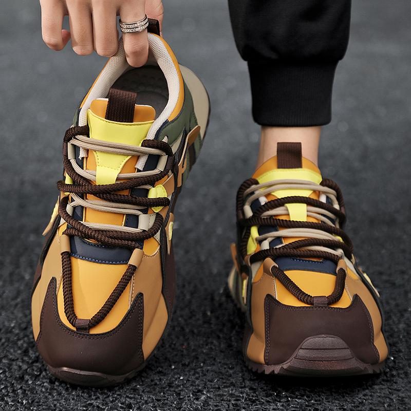 Herrenschuhe New Daddy Schuh Farbe Kampf Persönlichkeit Casual Sportschuhe Herren interne Erhöhung Schuhe