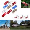 10PCS/Lot Alloy Camping Tent Rope Tensioner Adjuster Tent Wind Rope Buckle Rope Tightener Anti Slip Tent Accessories Kit