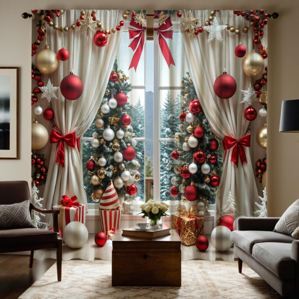 2 ST HD digitalt tryckta gardiner gul knytning Månrobotkrig Katt heminredningsstil dekoration vardagsrum sovrum genom r