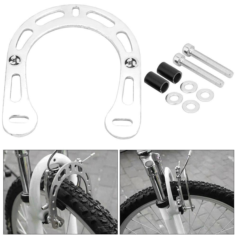 Aluminum Alloy Bicycle V brake Brake Boosters with Screws for Mountain Bike (Aluminum color)