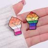 LGBT Faust Emaille Anstecknadeln Individuell Lesbisch Gay Bi Trans Asexuell Pan Anstecker Reversabzeichen Pride Regenbogen Schmuck Geschenk für Liebende