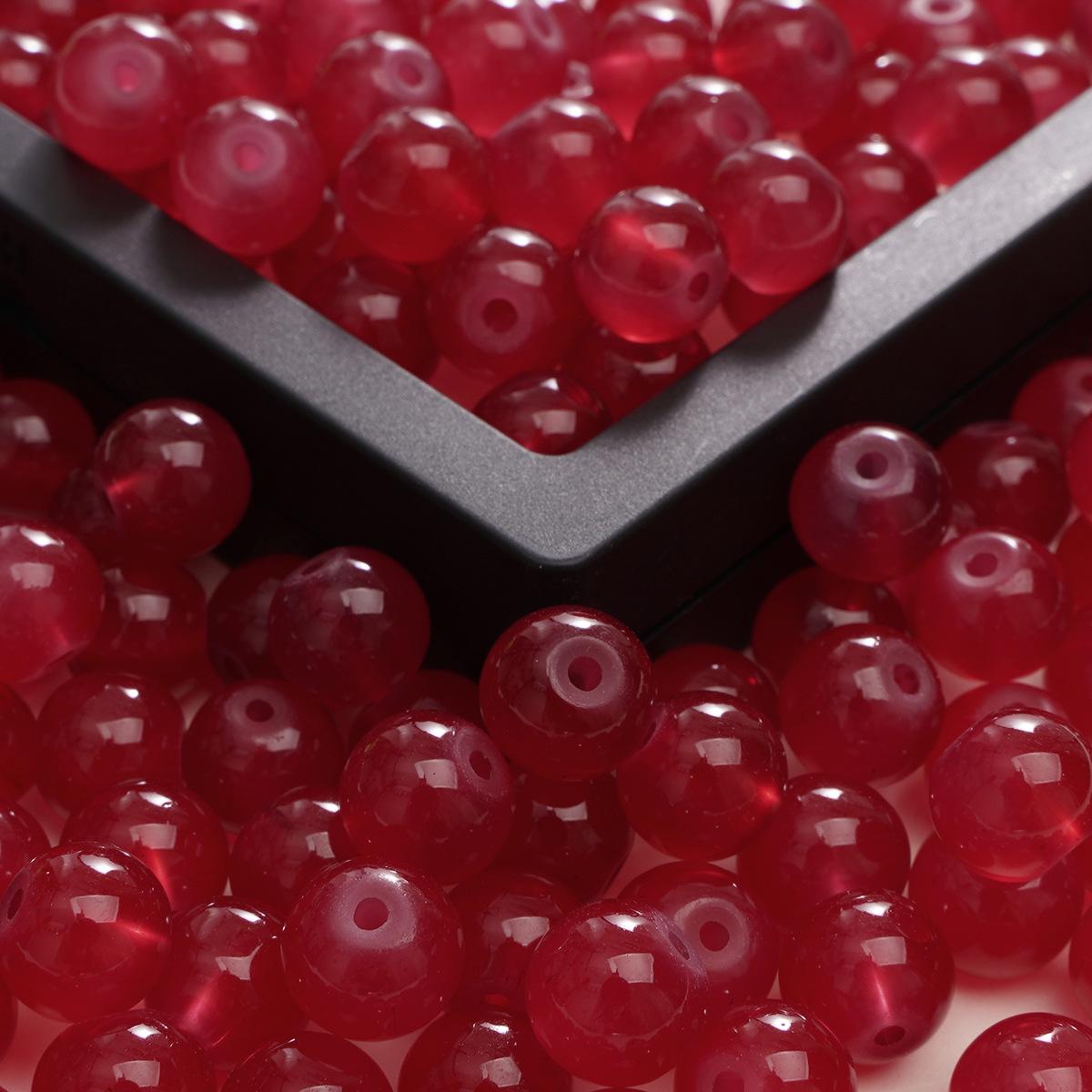 

Бусины из имитации нефрита 6 мм, однотонные, для изготовления украшений своими руками 4mm, Hole ~1mm, 50 pcs/pack