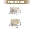 Double Layer Mesh Cosmetic Organizers Bag Durable Travel Toiletry Storage HX6C