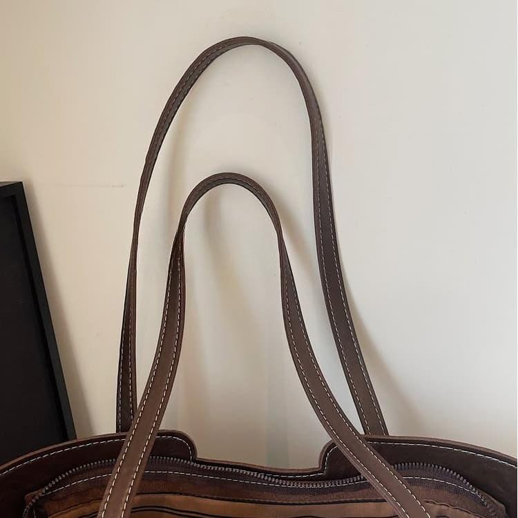 Tote Bag Women's 2024 New Large-capacity Commuter Bag Autumn and Winter Versatile Casual Shoulder Bag Shopping Bag