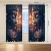 Stone Buddha Statue Printed Curtains Christmas Decorations Bedroom Living Room Home Decoration Curtain For Area Made Of Polyester
