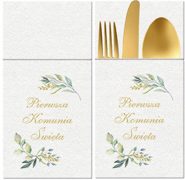 Pocket Napkins for Cutlery Holy Communion 25 Pcs