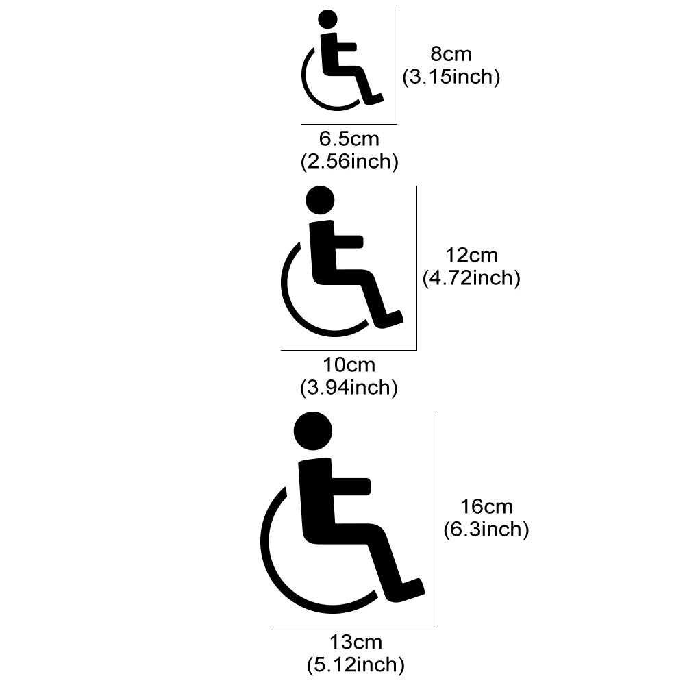 PVC Disabled On Board Car Wheelchair Sign Sticker Windshield Window Waterproof And Scratch Resistant Decals Styling Decoration
