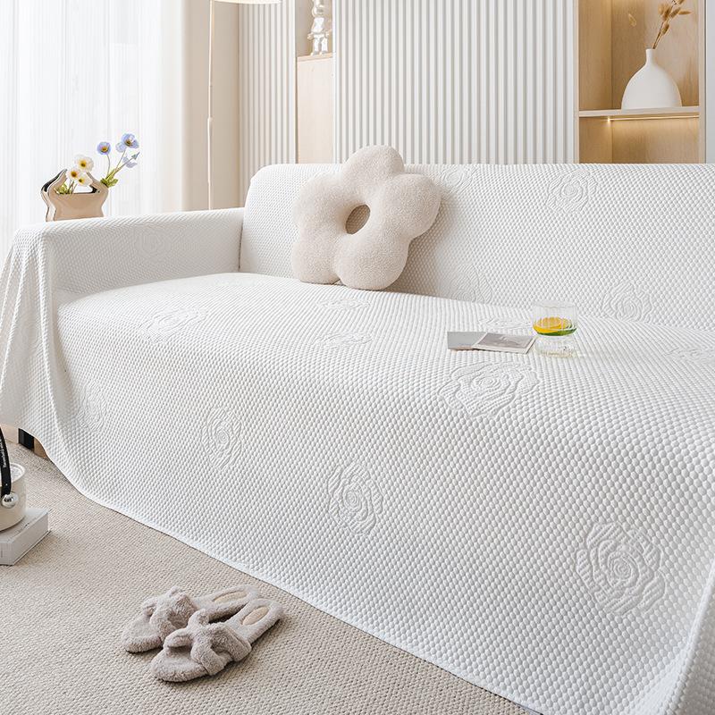 Summer Sofa Cover Cloth Ice Silk Sofa Towel a Whole All-Inclusive Universal Cover Cover Anti-Scratching Sofa Cushion