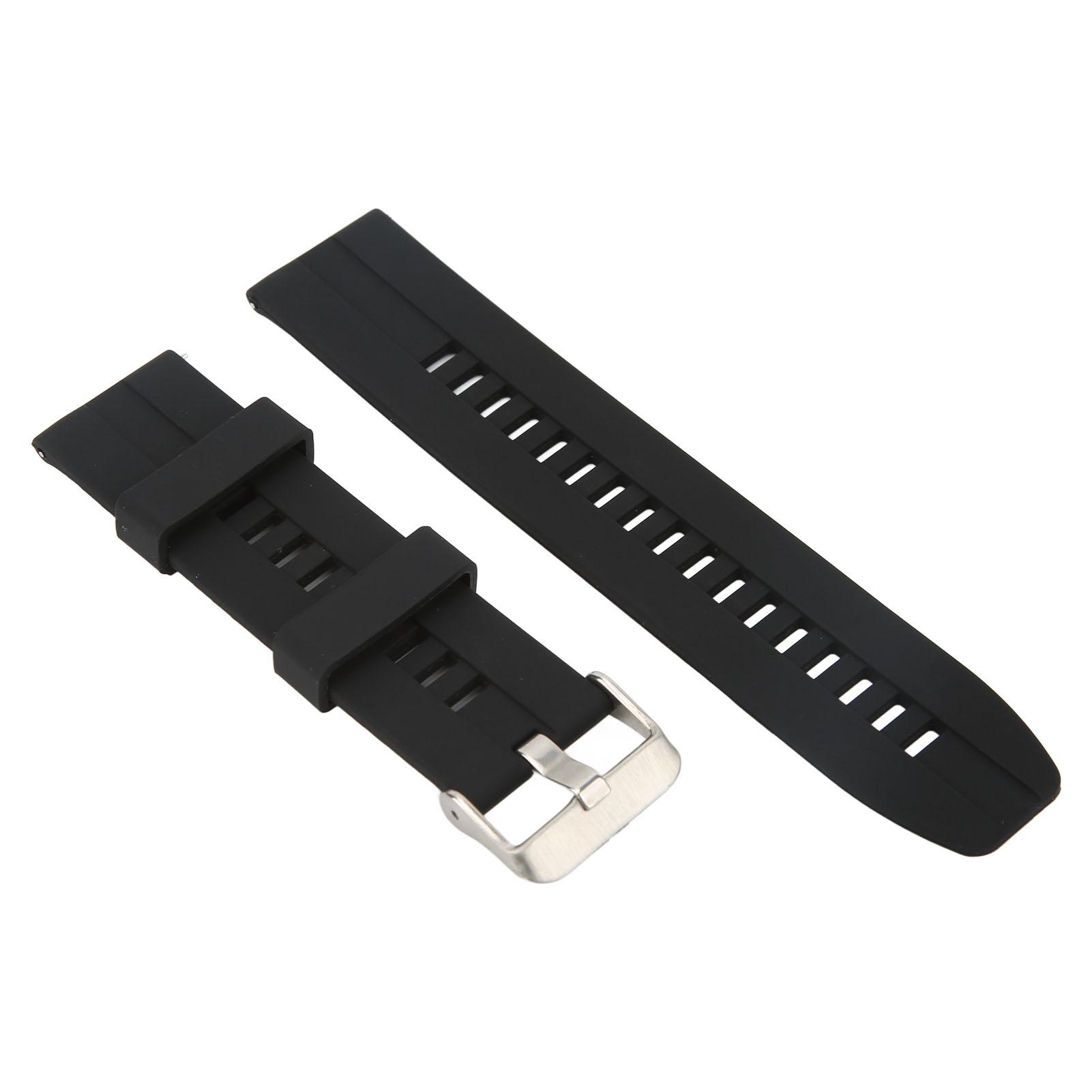 

Сменный ремешок для смарт-часов, мягкий силиконовый ремешок для смарт-часов, сменный браслет для Huawei GT2 GT2e, черный