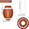 Brown Football Party Lanterns Set of 10 for Indoor and Outdoor Decoration