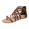 Summer wish large size flat sandals women's leopard print hollow women's sandals