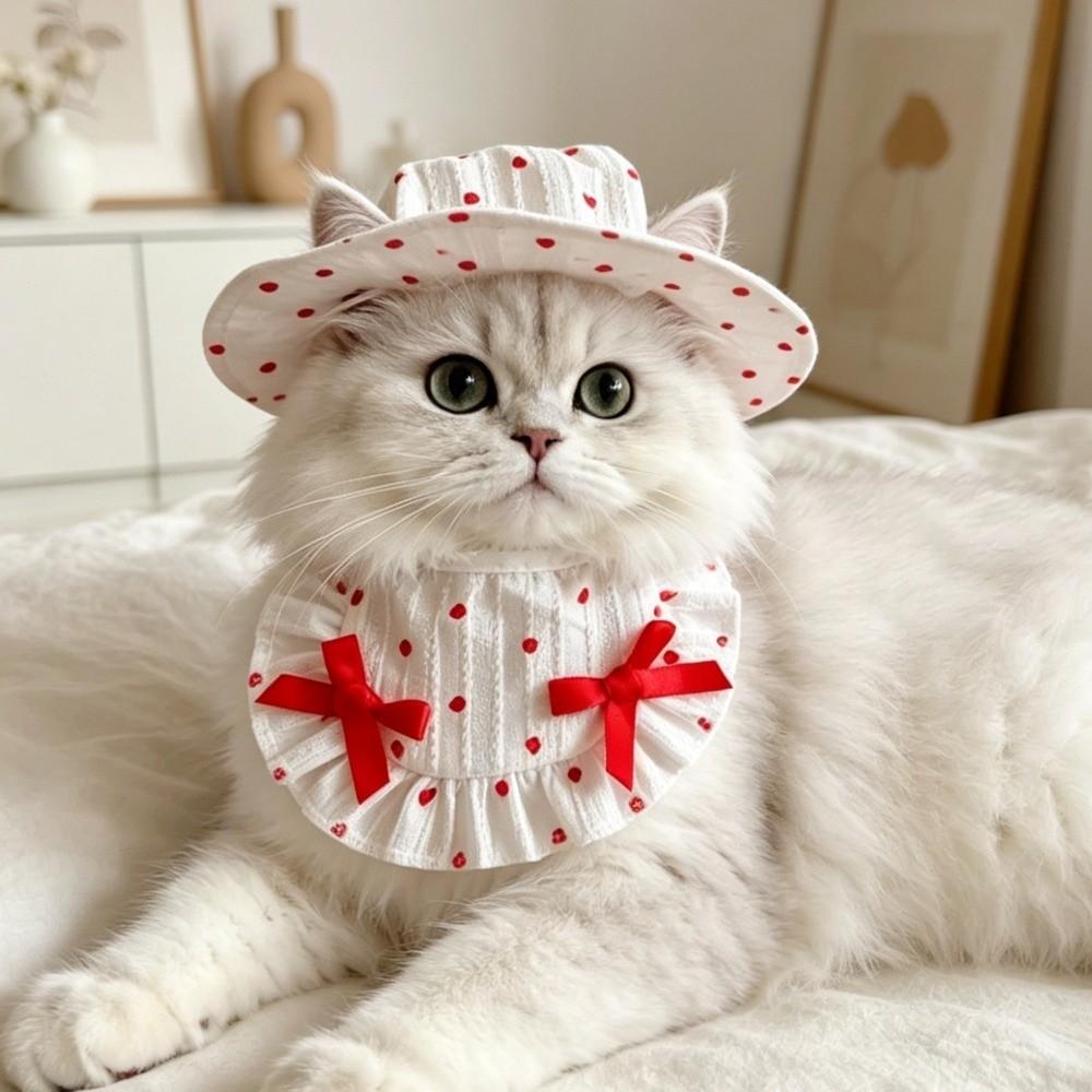 Breathable Pet Fisherman Hat Thin Cotton Dog Sunscreen Hat Cute Pet Sun Hat  Summer Season