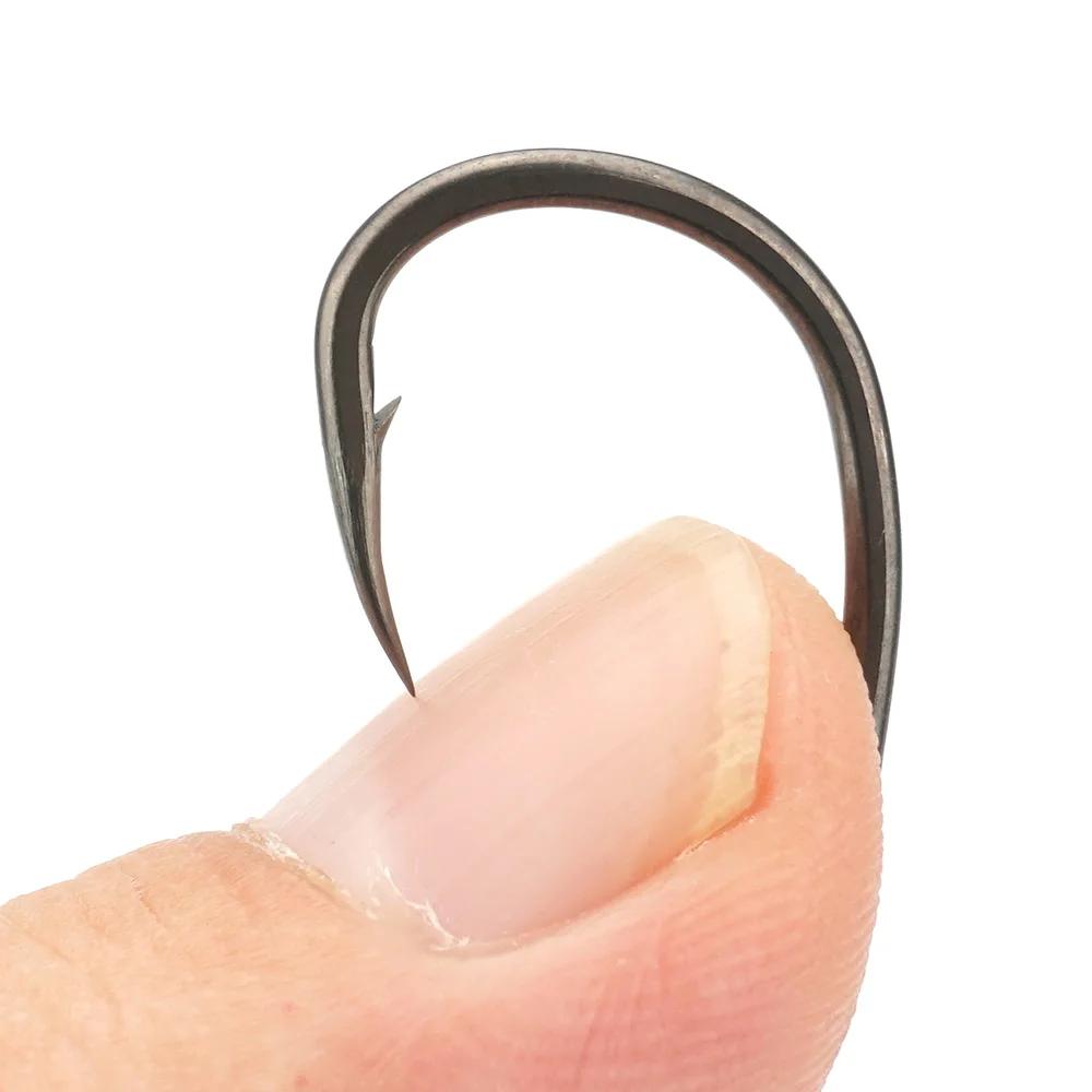 500pcs Per Bag Micro Barbed Fish Hook With Eye PTFE Coated High Carbon Stainless Steel 8035 Carp Fishing Accessories