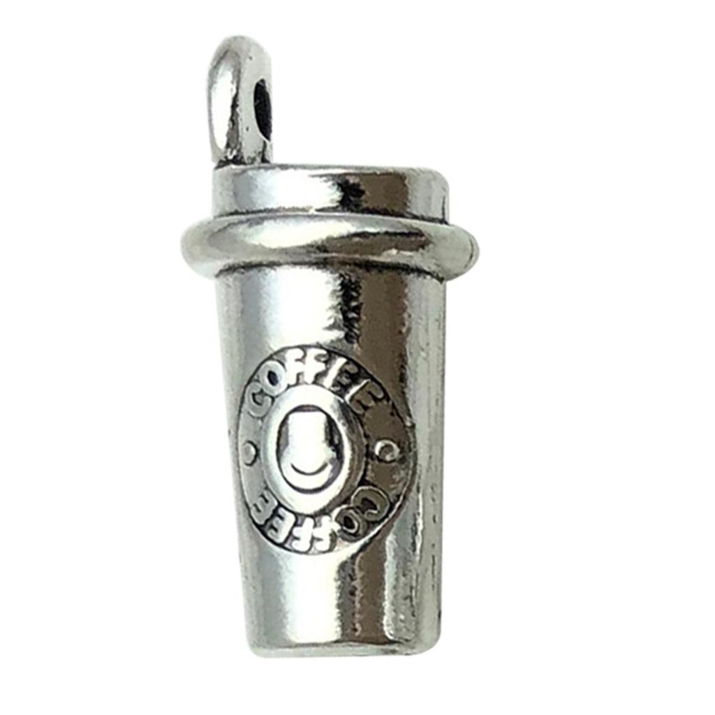 Retro Zawieszki Kawa, Czajnik i Kot - DIY Breloki, Kolczyki, Naszyjniki Akcesoria do Biżuterii (20 mieszanych elementów ze stopu)