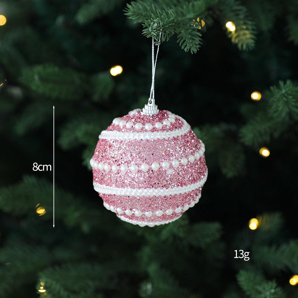 DIY Painted Foam Christmas Ornament: Snowflake & Irregular Pompon Balls