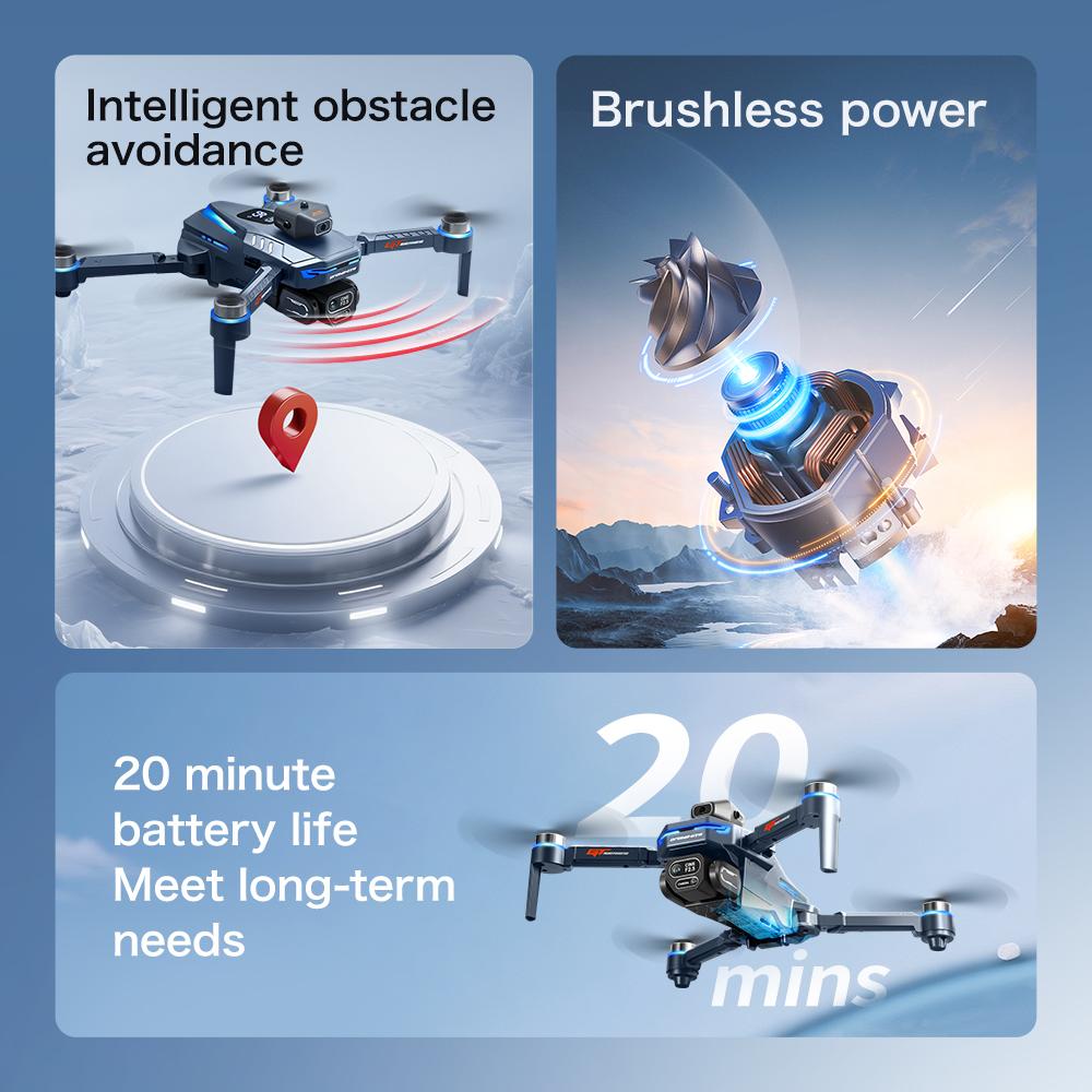 GT8 4K Professional Drone 8K Camera Aerial FPV Brushles Motor Avoiding Obstacle with Large Screen Remote Control Folding RC Dron