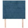 VidaXL Têtes de lit 2 pcs Bleu foncé 80x5x78-88 cm Velours3116506