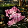 Pink Heart Puella Magi  Throws Blanket Flannel Blankets Plush for Couch Bed Gifts for Men Women Travel picnic blanket Christmas fan gifts