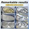 Car Headlight Repair Kit, Quickly Solves Problems of Aging, Scratches, and Yellowing – Easy DIY Operation Restores over 90% of Brightness