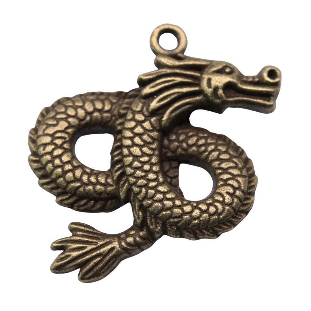 Alloy Pendants Dinosaur Dragon Wing Charms Vintage For Gothic DIY Jewelry Making Supplies