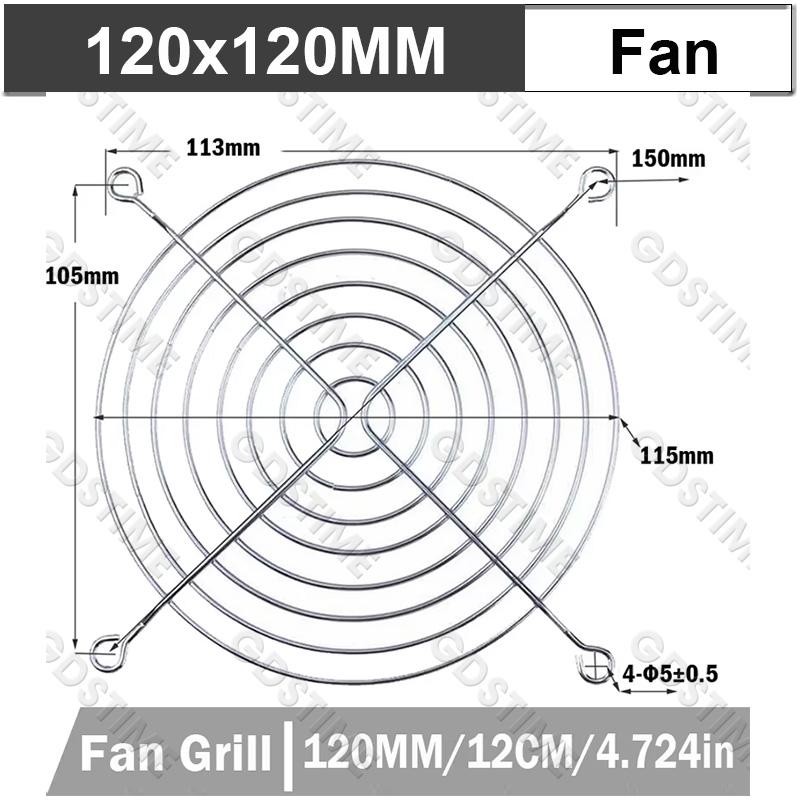 1Pcs 60mm 80mm 90m 120mm AC 110V 220V 240V 3 inch Dual Ball Plastic Universal Cooling Cooler PC CPU Fans Airflow For Computers