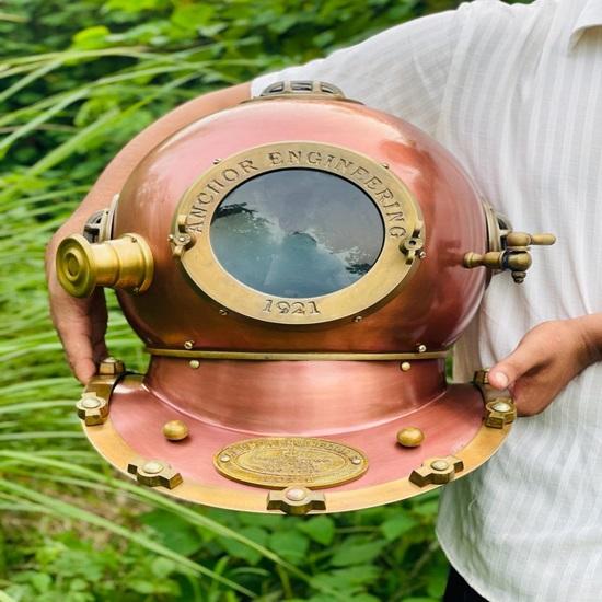 

1921 Шлем для дайвинга Anchor Engineering Шлем глубоководного аквалангиста Морской морской декор Морской коллекционный предмет Лучший подарок для него.