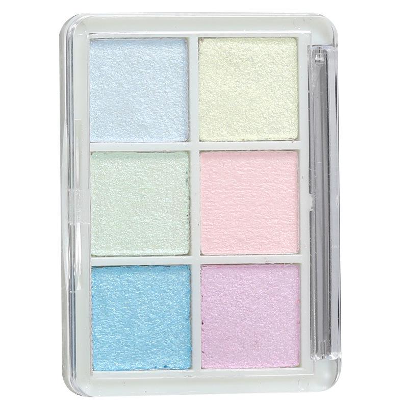 6-Color Magic Mirror Powder Set: Ultra-Bright Nail & Eyeshadow Palette with Aurora and Gold Ripple Effects