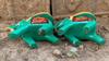 Hand Painted Wooden Elephant Stool Pair, Indian Folk Art Decorative Table