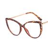 Cat Eye Glasses Metal Frame Blue Light Blocking TR90 Brand Designer Eyewear New Trend Gradient Color Frame Reading Eyegalsses