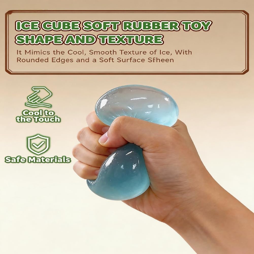 Handmade Coconut Oil Squishy Ball, Crunchy Fidget Slow Rising Portable Odorless Non, Sticky Coconut Oil Squishy for Easing Tension During