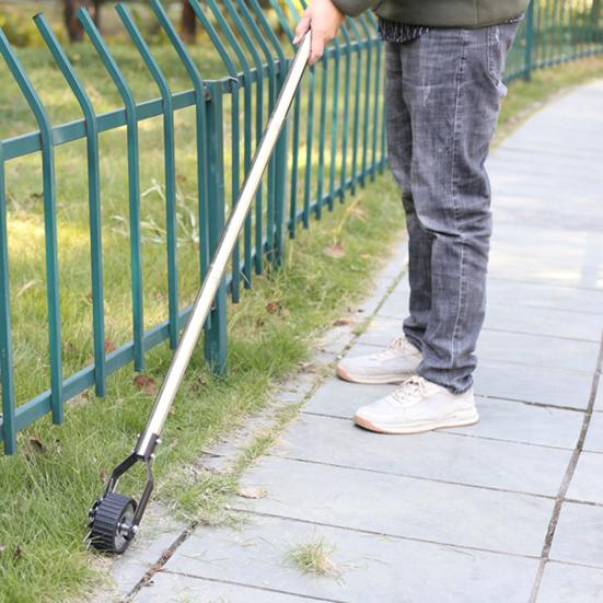 Obrotowa ręczna obrzynarka do trawnika z długim uchwytem Konstrukcja z ostrymi zębami Regulowana długość Odporna na rdzę Obrzynarka do trawnika Narzędzie ogrodowe
