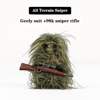 Military Series Soldier Figures Building Blocks SWAT Army Special Force Sniper Camouflage Clothes Ghillie Suit Games Bricks Toys