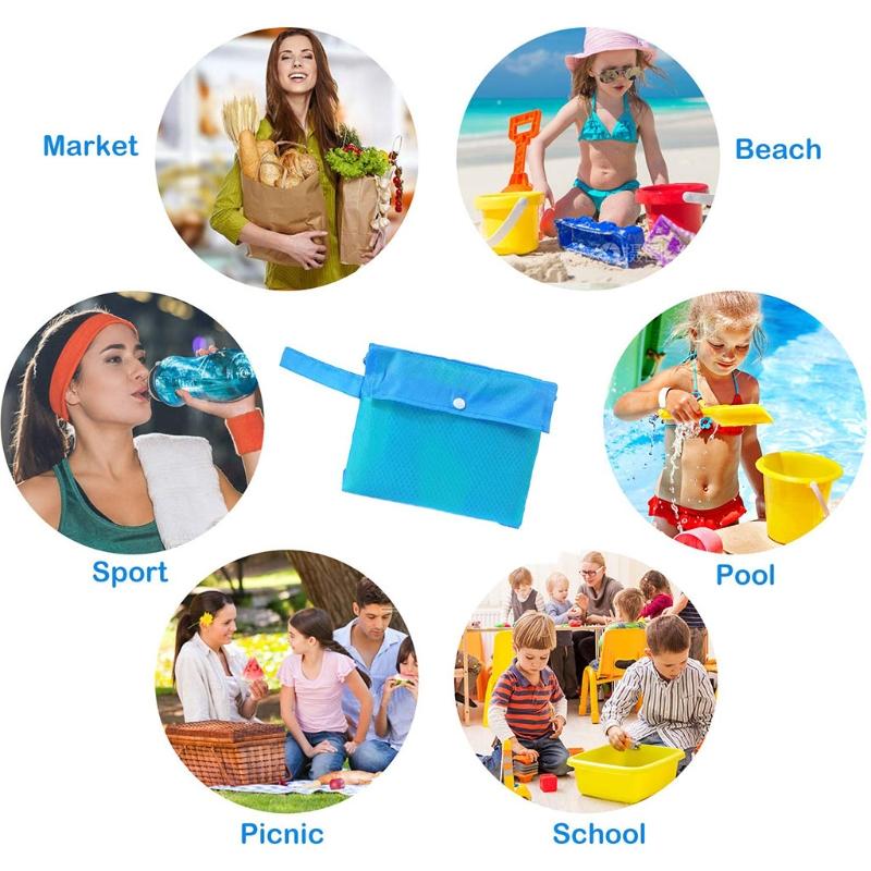 Large Size Net Bag Tote for Sand Toys Beach for Kids Collecting Shells Beach Mesh Children Sand Pool Supplies
