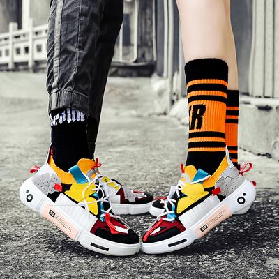 New Personality Simple 46 47 Large Size Sports Casual Shoes Increase All Matching Instagram Super Fire Fashion Shoes Men