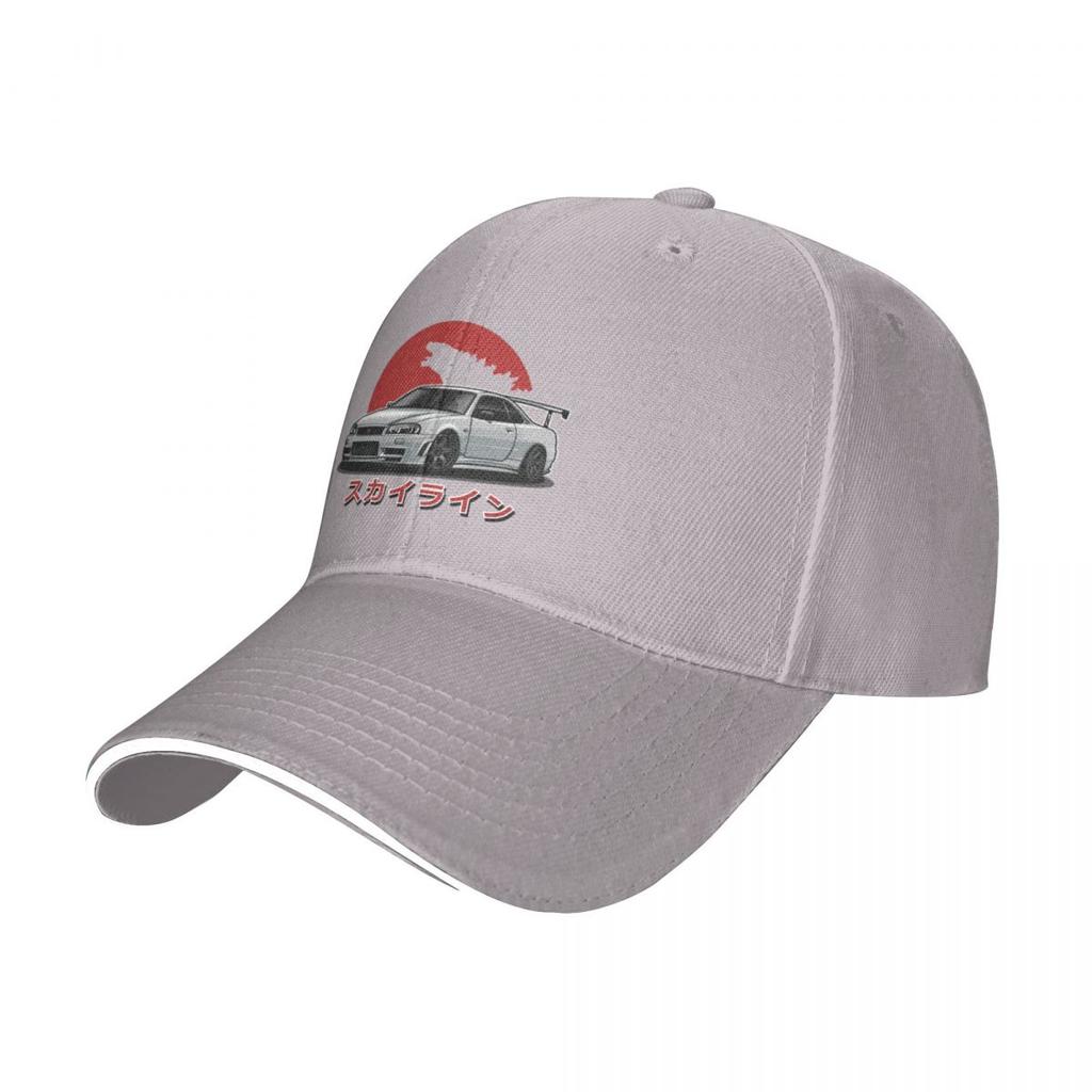Skyline GTR R-34 (Weiß) Kappe Baseball Cap Wintermütze Cosplay Herrenmütze Damen