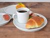 Tableware East CAFE Lunch Set Plate 22cm + Mug White White Tableware Cafe Tableware Divider Plate Dinner Tableware Set Plate Set