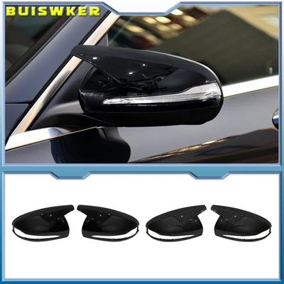 Dla Mercedes Benz C GLC SE klasa W205 X253 W222 W213 W238 wymiana węgla czarny boczne osłony lusterek wstecznych czapki Shell LHD