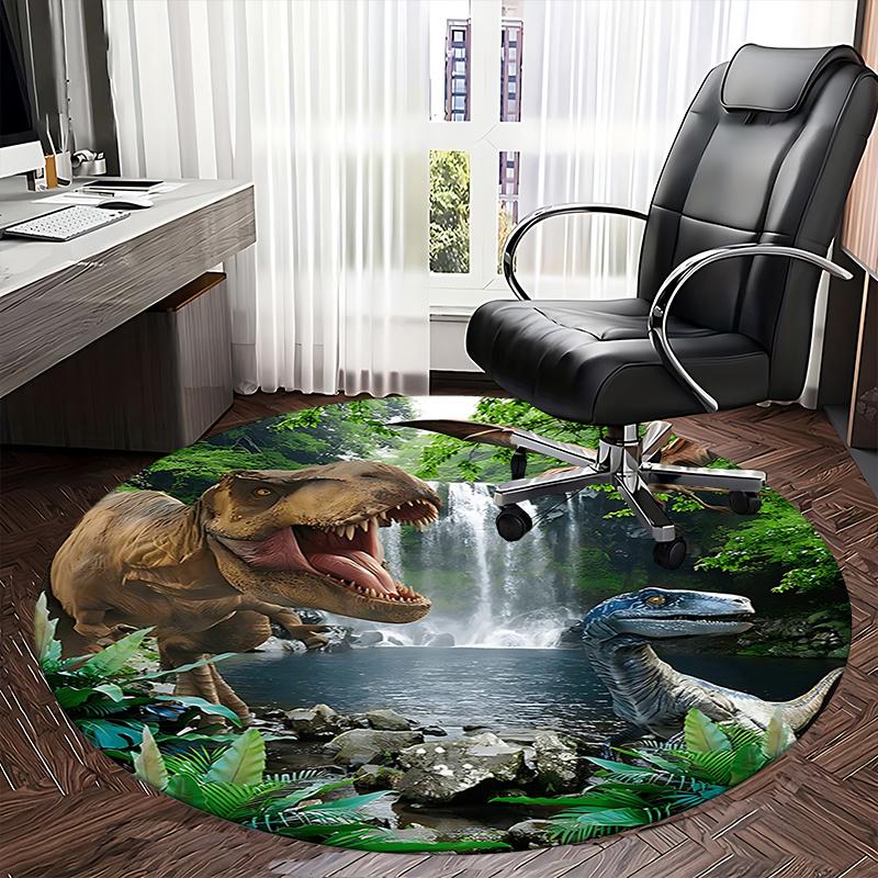 Dinosaur Office Carpet Chair Mat: Prehistoric Decor for Home Office, Living Room, Bedroom, Gift Idea for Dino Lovers1118004a