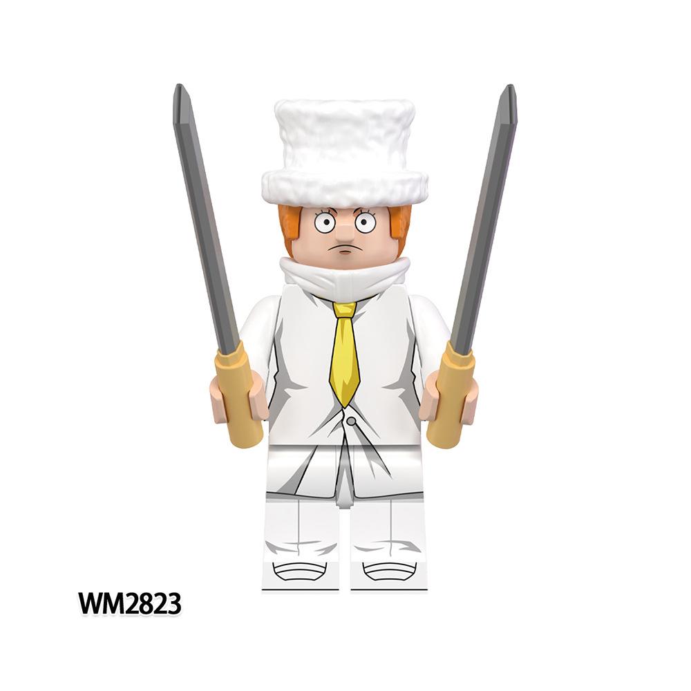 WM6196 Educational DIY Blocks Set Anime Mini Sculpture Figurines Creative Assembly Toys Kids Christmas Birthday Present