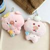 Cute Squeaking Pig Plush Pendant With Pp Cotton Filling For Backpack And Keys