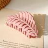 Hair Clip Frosted All-match Hair Accessories Leaf Shape Women Claw Clip for Thin/Thick Hair