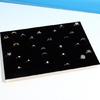 100 Slot Rings Foam Tray Jewelry Display Pad Organizer for Countertop Decoration