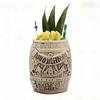 Hawaii Ceramic Tiki Mug Creative Cocktail Cup Easter Island Tiki Mugs Halloween Gift Barrel Shaped Wine Mug for Bar Accessories